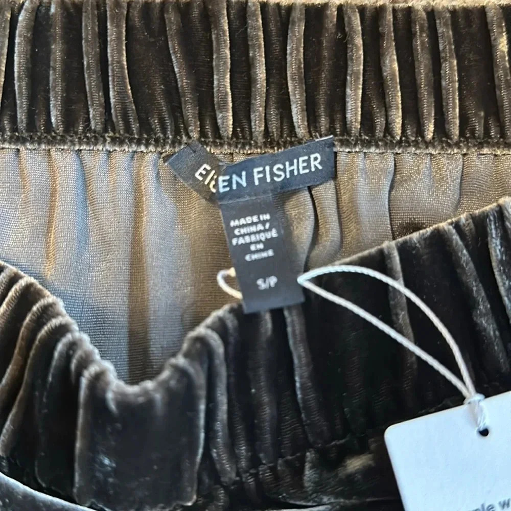 NEW WITH TAGS ❤️ Eileen Fisher Midi Velvet Skirt, Size S/P - Picture 5 of 6